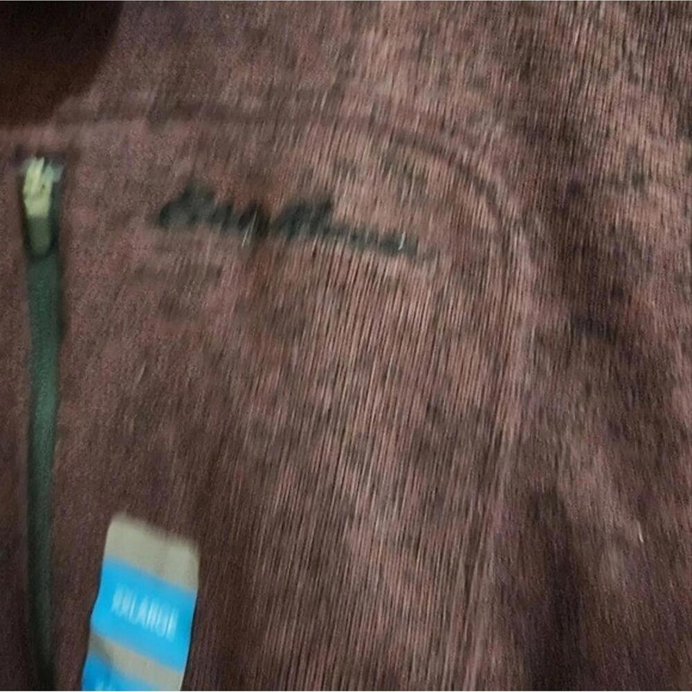 Eddie Bauer Men's Radiator Fleece Lined Pullover Sweater, 1/4 Zip wine color XXL - Picture 4 of 6
